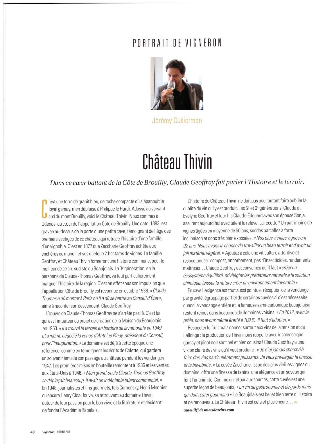Chateau THivin